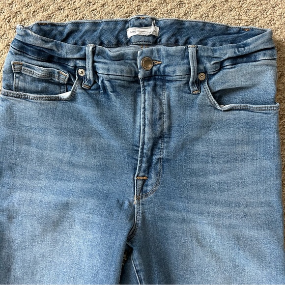 Good American straight leg distressed jeans - size 8/29 - Picture 2 of 5